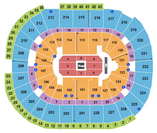 SAP Center Shane Gillis Seating Chart